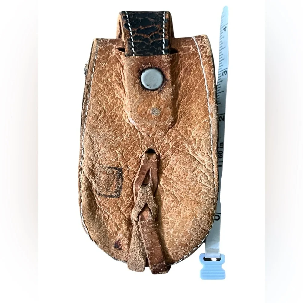 Leather Phone Holster with Floral Design- belt accessory